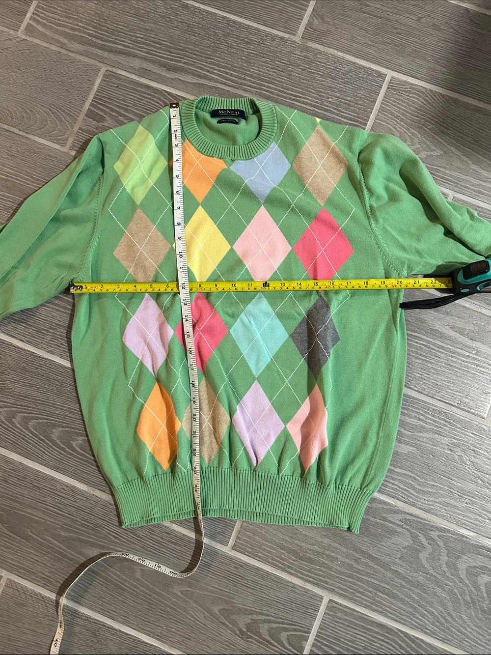 McNeal Argyle Crewneck Sweater